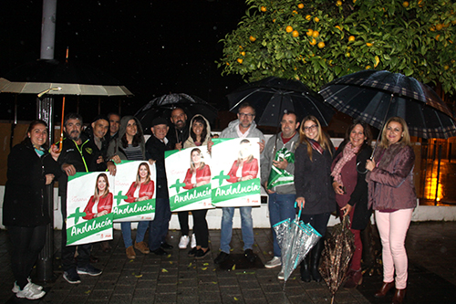 Pegada carteles inicio campaa Elecciones Andaluzas 2018